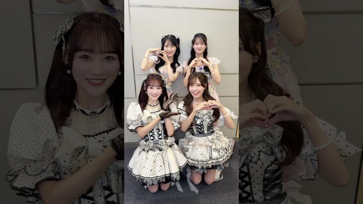 #AKB48 の #伊藤百花 さん #佐藤綺星 さんと 「恋はじめました 」 を撮影させていただきました🫧 #イコラブ (🩵音嶋莉沙 💚諸橋沙夏)
