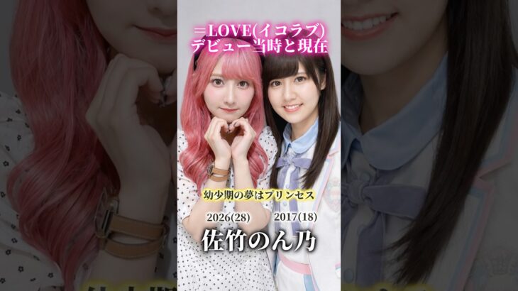【＝LOVE】デビュー当時と現在