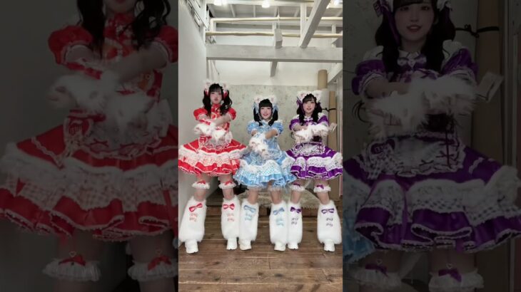 うーはー！(՞⸝⸝o̴̶̷̥᷅ ⌑ o̴̶̷̥᷅⸝⸝՞)♡#idol #きゅるりんってしてみて さん#iLiFE      ︎︎#小熊まむ （🧡）#純嶺 みき（すみれみき） （💜）