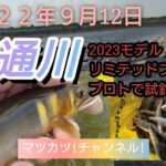 神通川。2022年9月12日。2023モデルリミテッドプロVS90プロトで試釣。