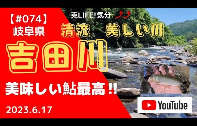 【#074】清流　吉田川の鮎釣り　2023.6.17