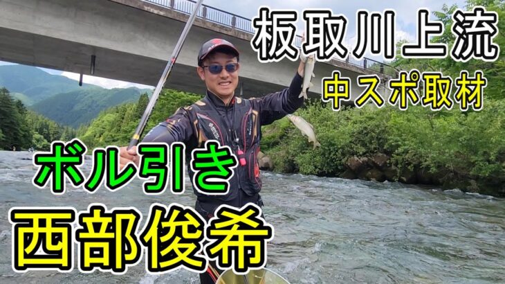 【板取川上流】解禁２日目　西部俊希　低水温の板取をボル引きで攻略　中スポ取材　鮎釣り