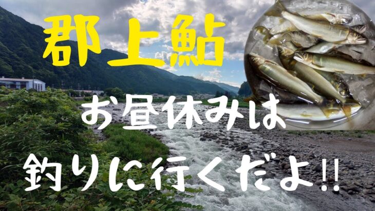 郡上鮎！お昼休みは釣り行くだよ‼️