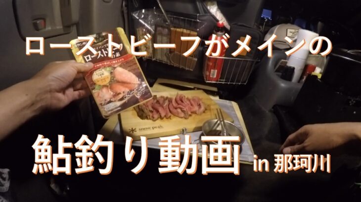 【鮎釣り】ローストビーフがメインの鮎釣り動画【那珂川】