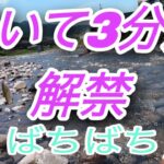 歩いて3分川解禁　バチバチ