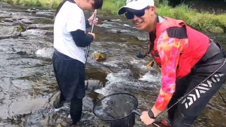 [鮎釣り]塩原漁協管内、箒川に行って来ました～😁子供も大人も楽しめるキレイな川でしたー😄
