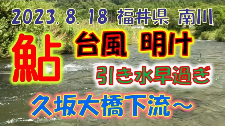 2023 8 18 福井県 南川 台風後