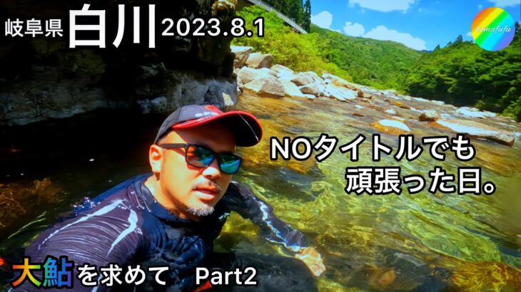 【鮎釣り】白川（岐阜県）｜2023.8.1【友釣り】