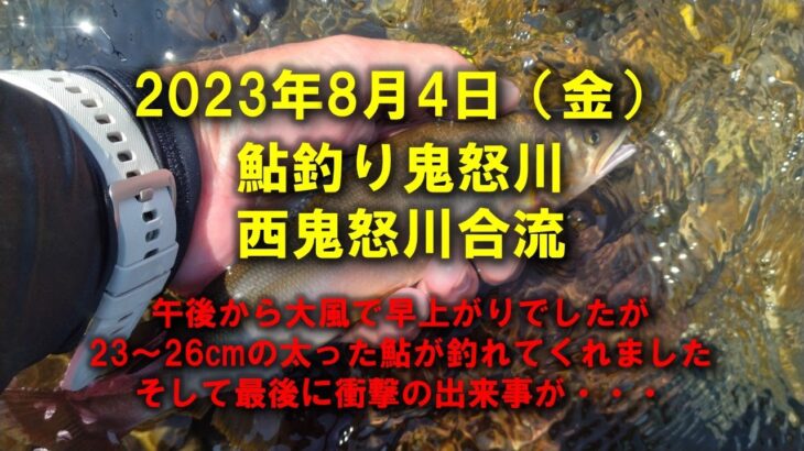 【2023鮎釣り】8月4日（金）鬼怒川釣行（西鬼怒川合流）