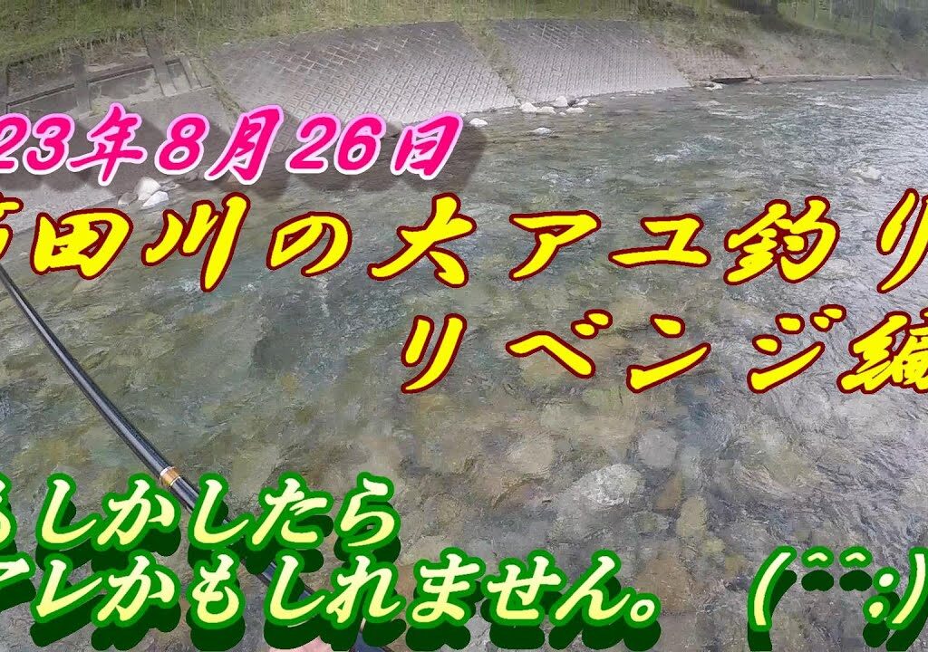 【櫛田川アユ釣り】台風７号後のリベンジ釣行＃アユ釣り＃櫛田川＃台風７号