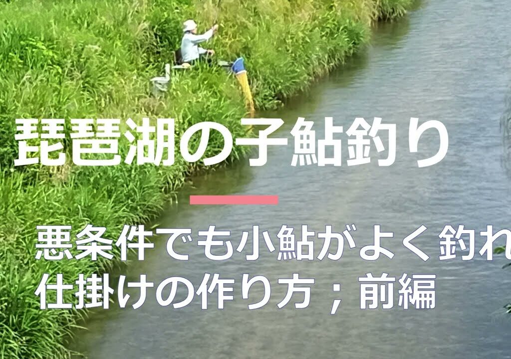 琵琶湖の子鮎釣り、悪条件でも小鮎がよく釣れる仕掛けの作り方；前編