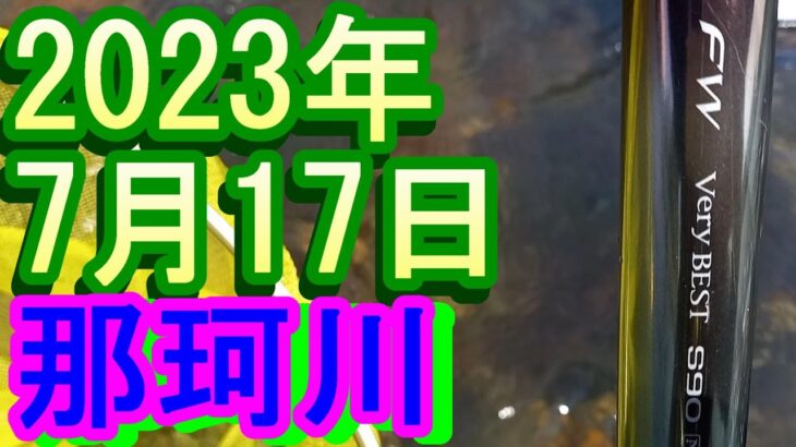 鮎釣り 高岩橋下 那珂川 2023年