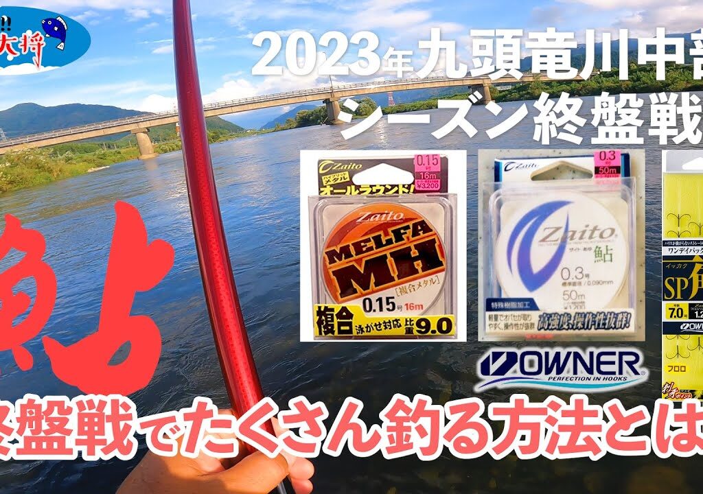 【鮎釣り】九頭竜川中部シーズン終盤でたくさん釣る方法とは！？【2023年浄法寺橋】