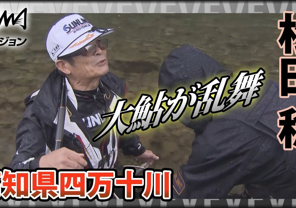 鬼才・松田稔×高知県四万十川の大鮎 嬉しい誤算！？30センチクラスの大鮎が乱舞『伝心伝承 177』イントロver【釣りビジョン】その②