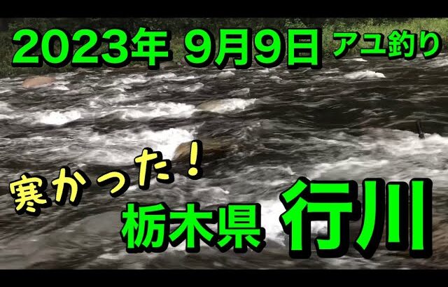 [アユ釣り 6] 栃木県 行川（黒川支流） 2023年9月9日