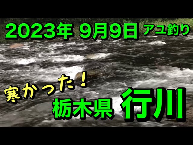 [アユ釣り 6] 栃木県 行川（黒川支流） 2023年9月9日