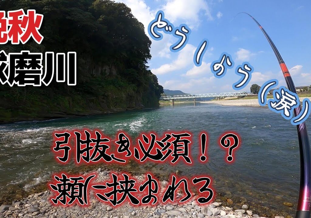 熊本県　球磨川　２０２３竿納め！？尺鮎は釣れるのか？