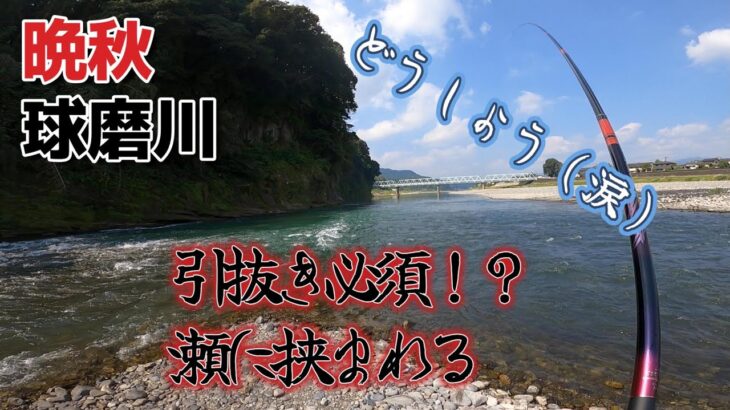 熊本県　球磨川　２０２３竿納め！？尺鮎は釣れるのか？