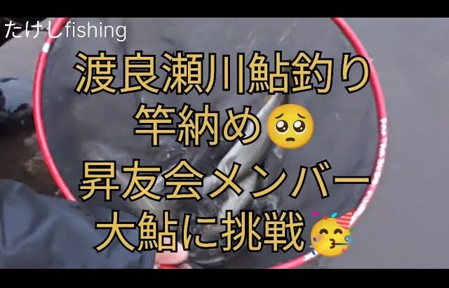 【渡良瀬川鮎釣り】本日竿納め🥺昇友会メンバー大鮎釣り🤯