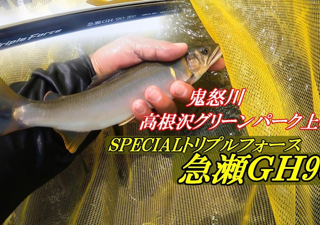 トリプルフォース急瀬ＧＨで大鮎釣り