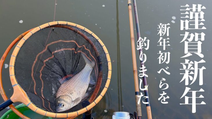 【ヘラブナ釣り】2024年初べら✨市野川