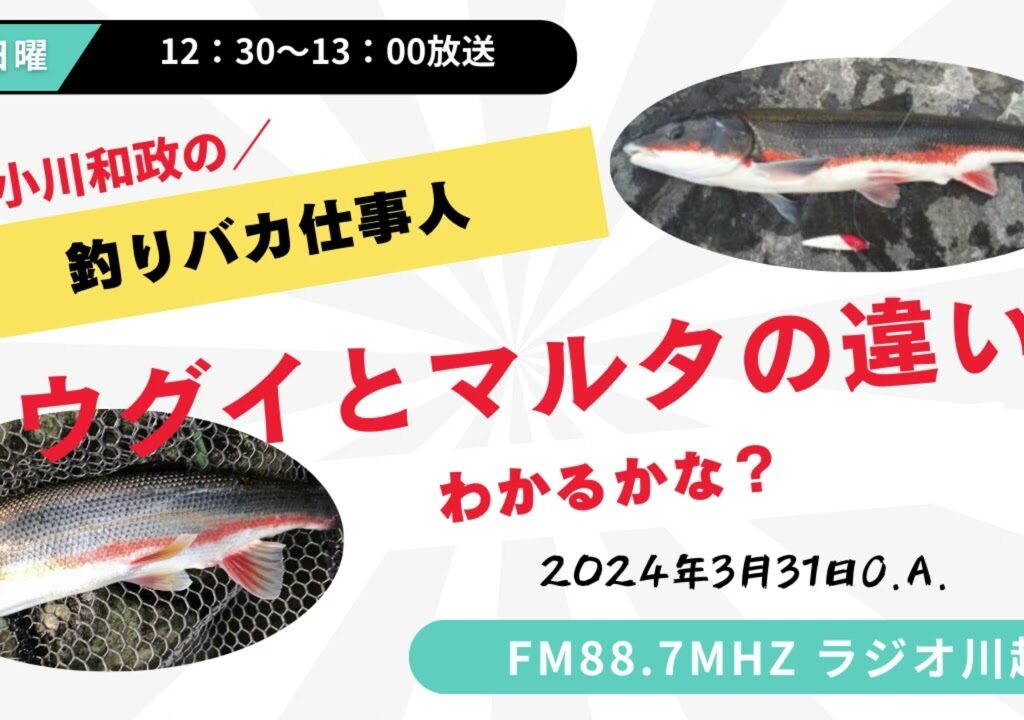 小川和政の釣りバカ仕事人 2024年3月31日O A