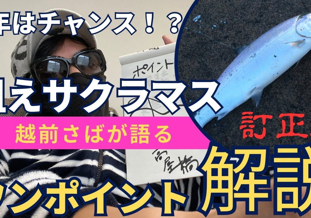 狙えサクラマス！ワンポイント解説