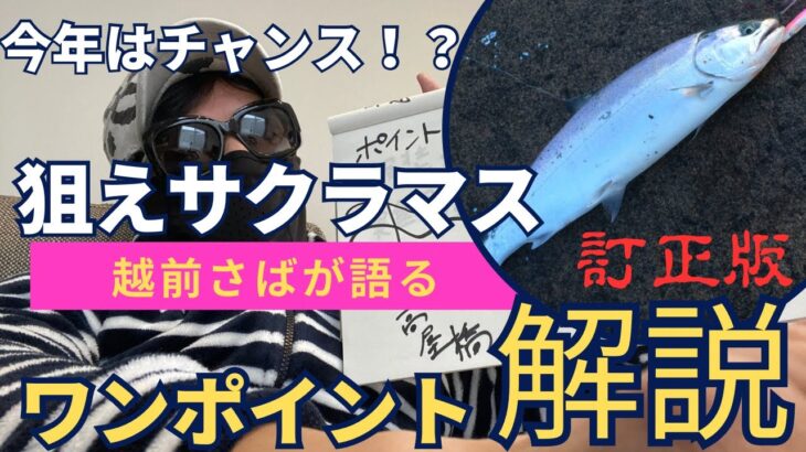 狙えサクラマス！ワンポイント解説