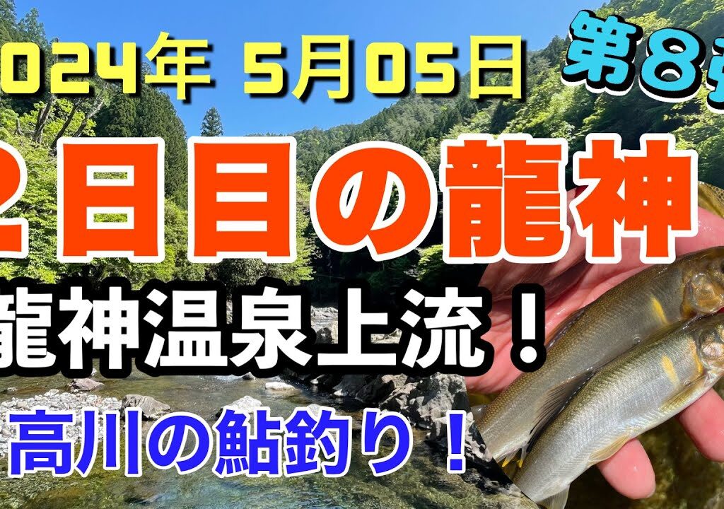 【日高川鮎解禁】2024年5月5日 (二日目) 最終日！