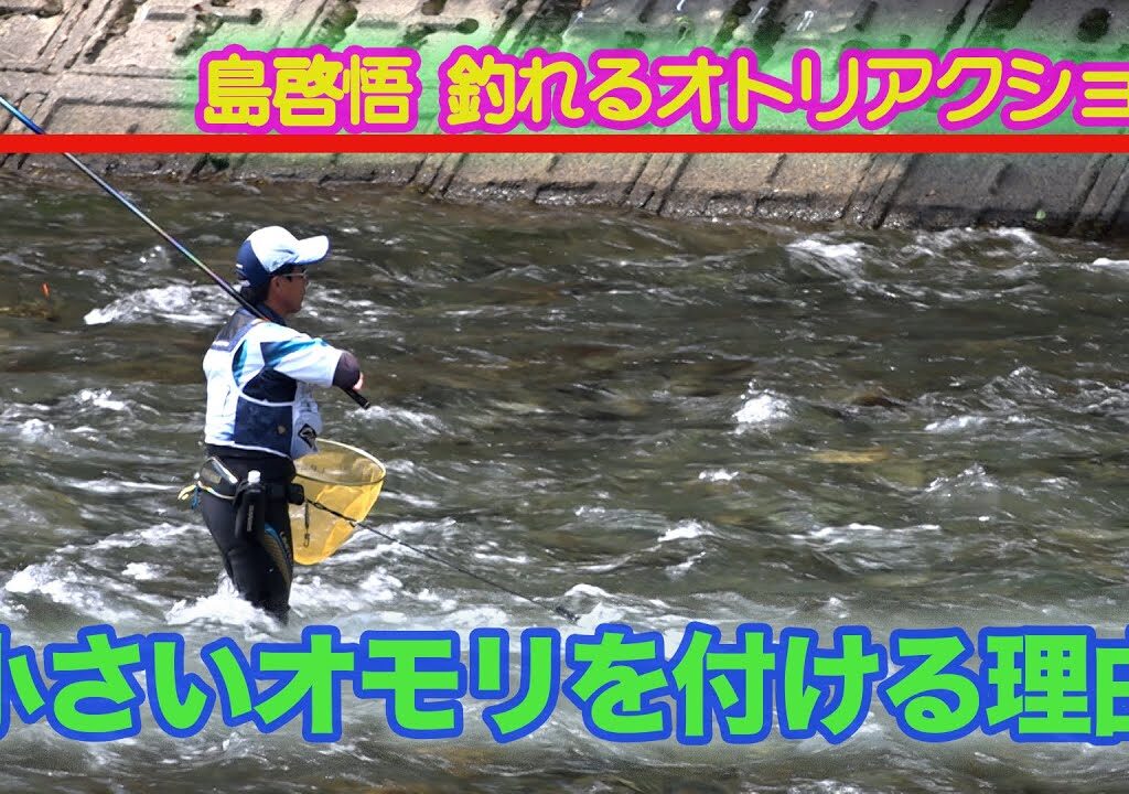 島啓悟釣れるオトリアクション 小さいオモリを付ける理由