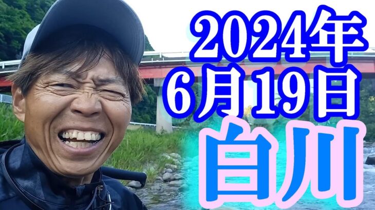 鮎釣り 15cm高引水垢ぐされ 下野橋下 中川橋下 新白川橋上 クオーレ下 白川 2024年