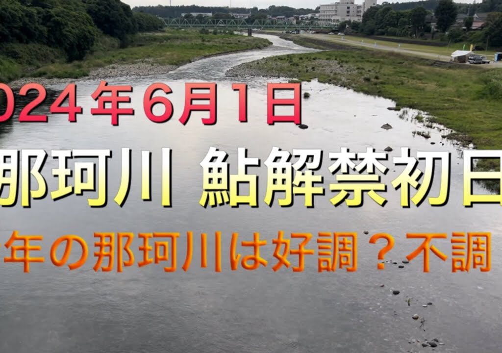 《鮎釣り》2024年6月1日、那珂川鮎解禁！初の河川で苦戦した釣行。ショートスペシャル80【Vol.7】GSフィッシング倶楽部