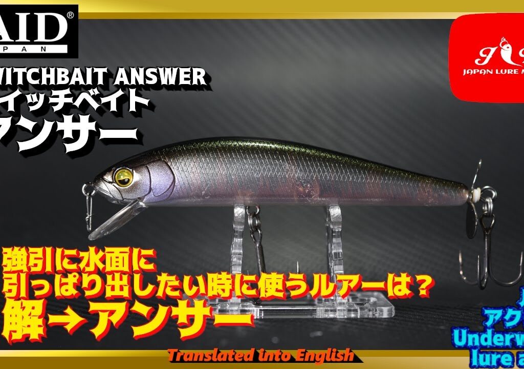 【水中動画】【SWITCHBAIT ANSWER】これからの時期必須アイテム　レイドジャパン　スイッチベイトアンサー　すいっちべいとあんさー　raidjapan