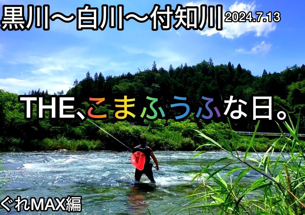 【鮎釣り】黒川、白川、付知川（岐阜県）｜2024.7.13（土）【友釣り】