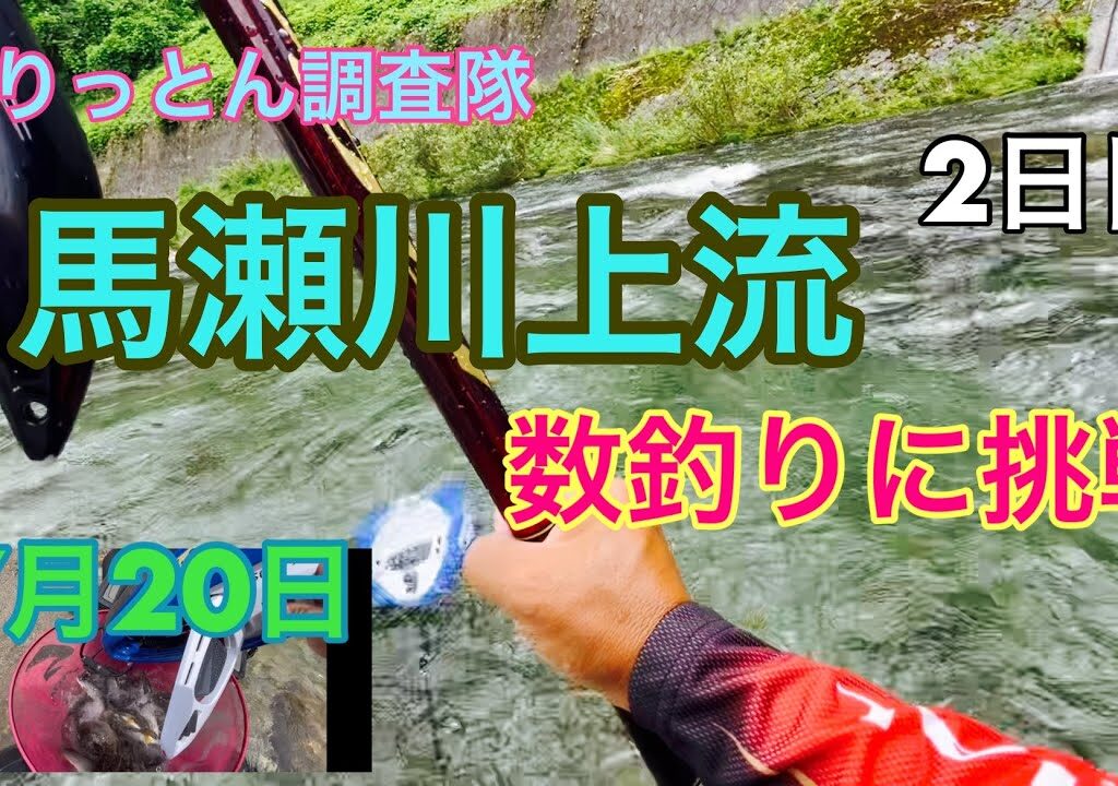馬瀬川上流鮎釣りチャレンジ2日目7月20日