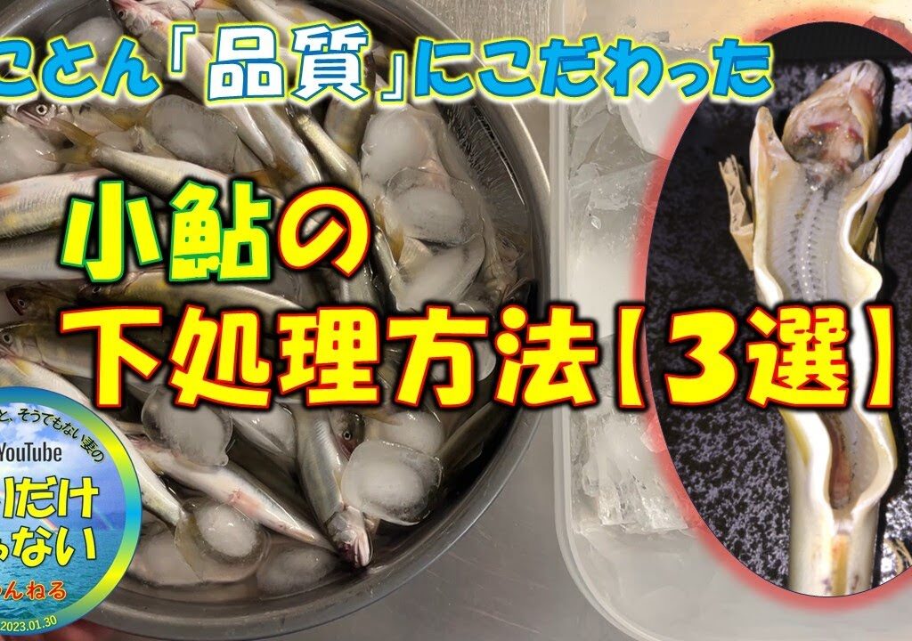 小鮎の下処理方法【３選】、「とことん品質にこだわる捌き方」。釣りキチ亭主が実践。美味しく食べるためのこだわりと、ノウハウを伝授。小鮎大漁なら、この方法、お子様・デリケートな方はこの方法、とことん味にこ