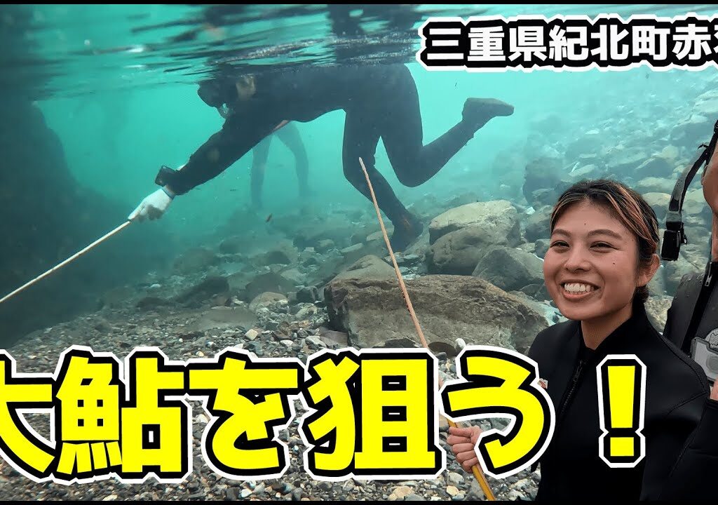 【伝統漁法】超絶きれいな赤羽川で鮎しゃくりに挑む！【三重県紀北町】