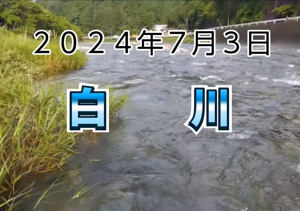 ２０２４年７月３日 白川　鮎釣り