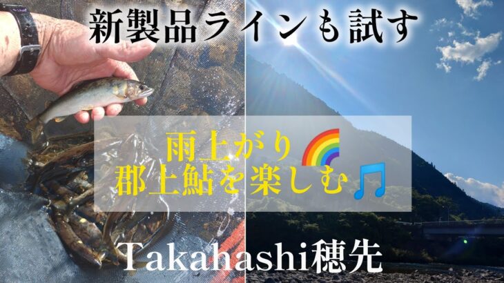 雨上がり🌈郡上鮎を楽しむ🎵新製品ラインも試す