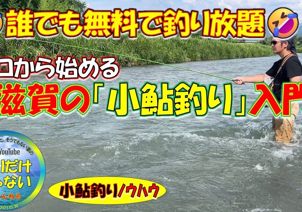 【小鮎釣りノウハウ】小鮎釣り入門！一から始める小鮎釣り入門講座。誰でも無料で釣り放題。滋賀の小鮎釣りを一から説明します。釣り方・仕掛け・道具の選び方・たくさん釣るためのノウハウまで。実釣芹川・犬上川