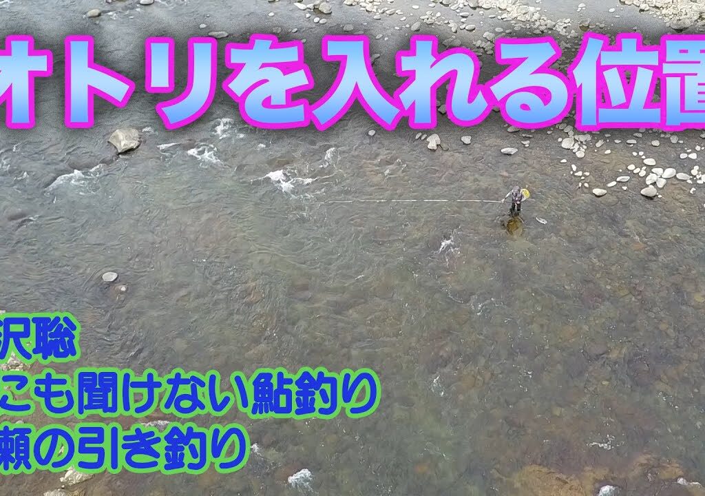 小沢聡 誰にも聞けない鮎釣り1 オトリを入れる位置