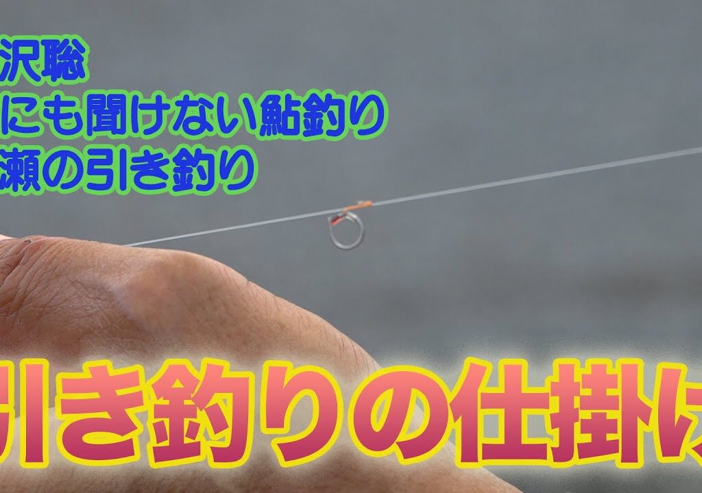 小沢聡 誰にも聞けない鮎釣り1 引き釣りの仕掛け