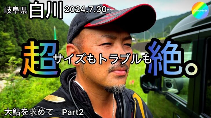 【鮎釣り】白川（岐阜県）｜2024.7.30（火）【友釣り】