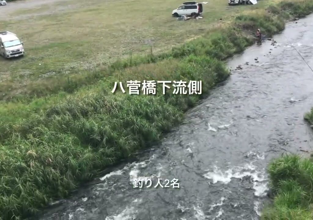 中津川鮎釣り人情報No.11  (No.283より抜粋）田代、角田大橋上流下流、ハ菅橋上流下流　2024.8.24 09時30分〜10時頃