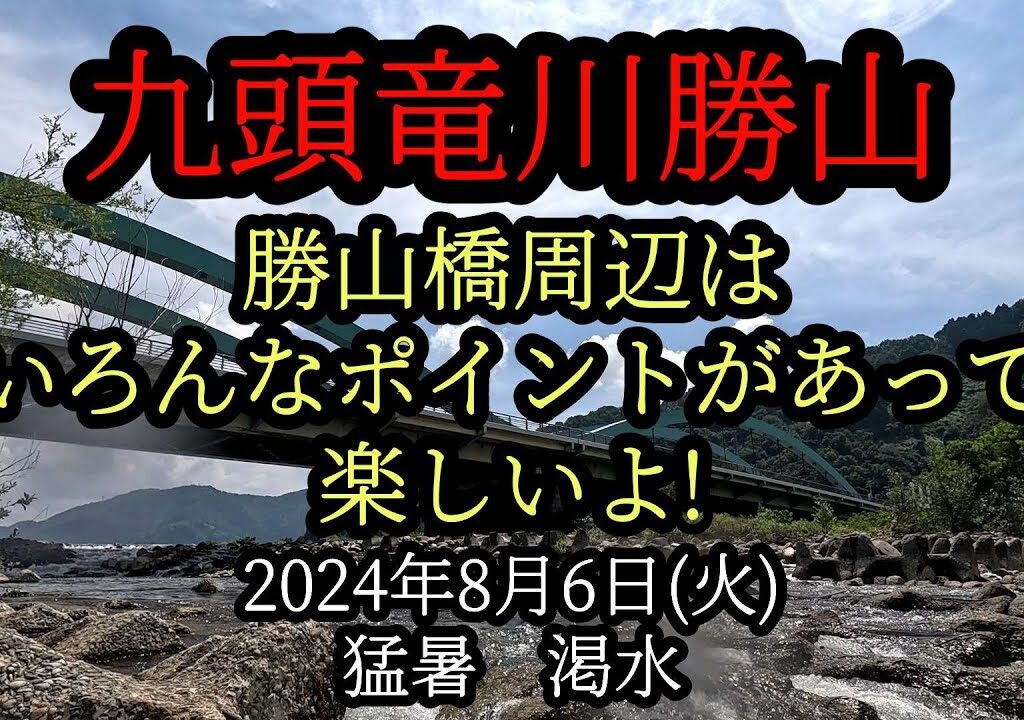 九頭竜川勝山　勝山橋周辺はいろんなポイントがあって楽しいよ!