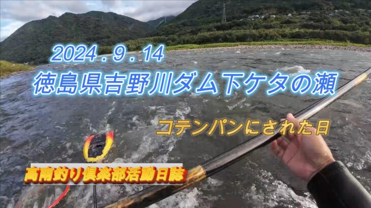 高南釣り俱楽部#18徳島県吉野川ダム下ケタの瀬2024.9.14