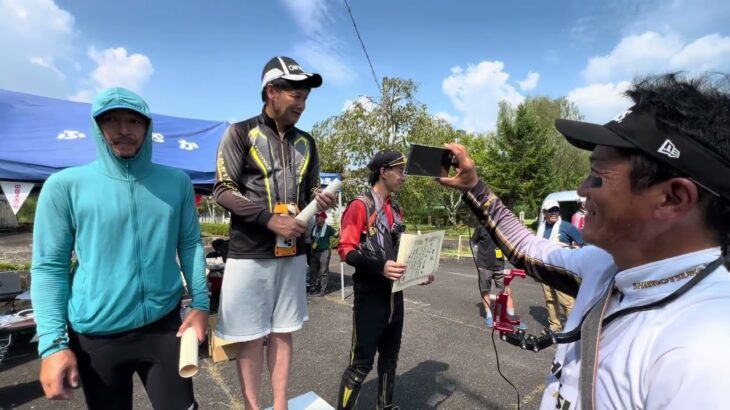 R6.9.8 付知川メガ鮎釣り大会入賞者（男性）インタビュー