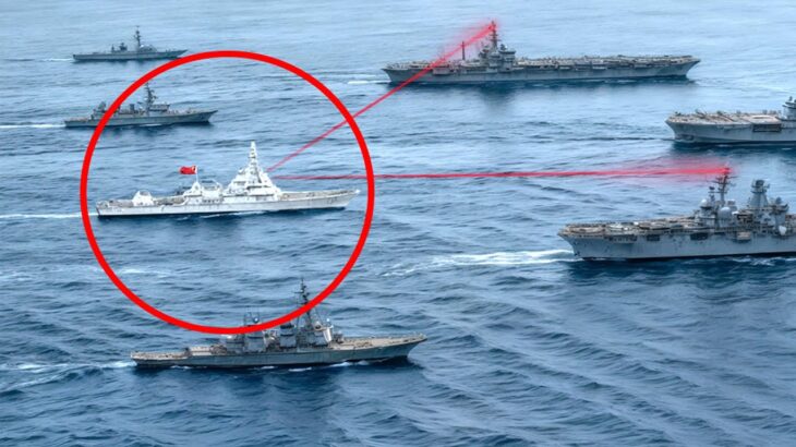 中国スパイ船が米海軍空母群を追跡、そしてこうなった…