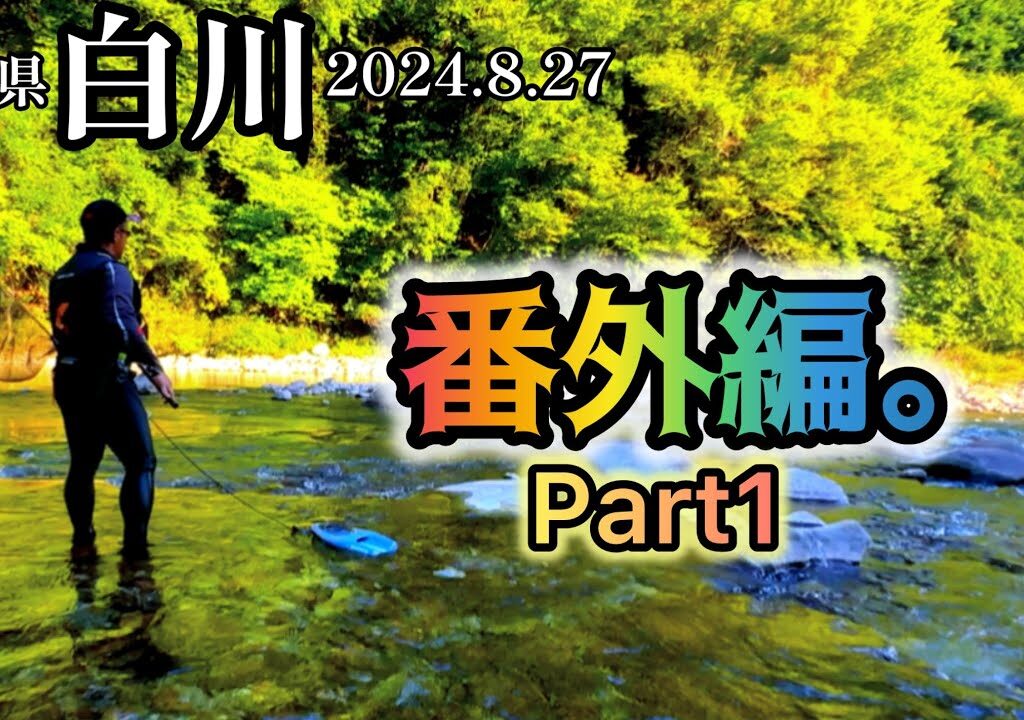 【鮎釣り】番外編①👻白川（岐阜県）｜2024.8.27（火）【友釣り】