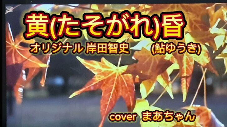 【昭和歌謡】🎵黄昏(たそがれ)/鮎ゆうき　　ｵﾘｼﾞﾅﾙ  岸田智史　coverまあちゃん
